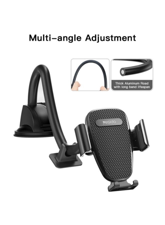 Yesido Yesido C119 Car Windshield Strip Soft Rubber Suction Cup Phone Holder(Black) - Image 2