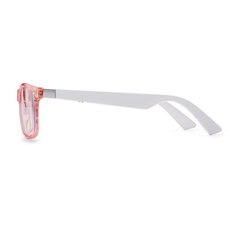 Smart BT5.4 Glasses with Open-Ear Audio, HD Calls, 7H Playtime, Touch Control, Voice Assistant, Stylish Sunglasses for Daily/Travel/Work Use, Magnetic Charging Pink - Image 4