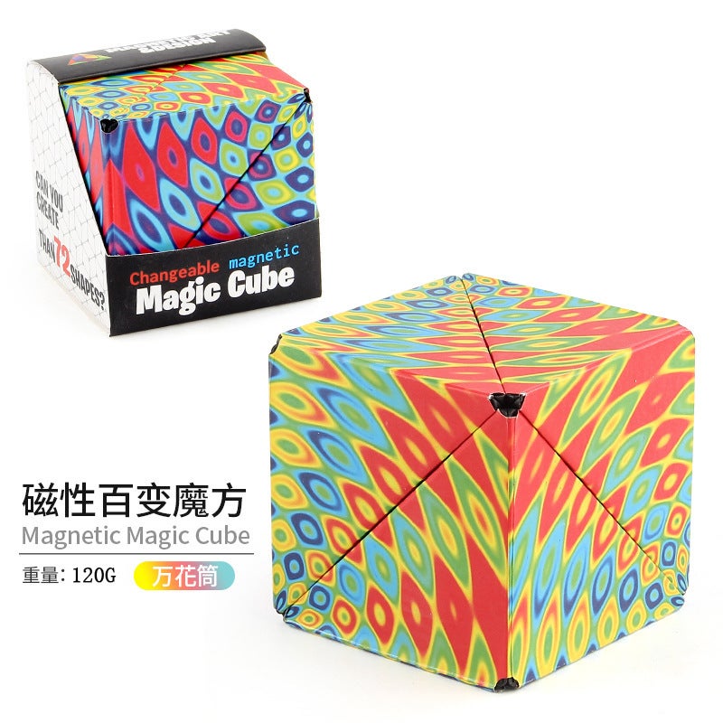Children'S Toys 3D Three-Dimensional Changeable Magnetic Geometric Rubik'S Cube Magnetic Three-Dimensional Infinite Flip Rubik'S Cube Toys -Selling - Image 1