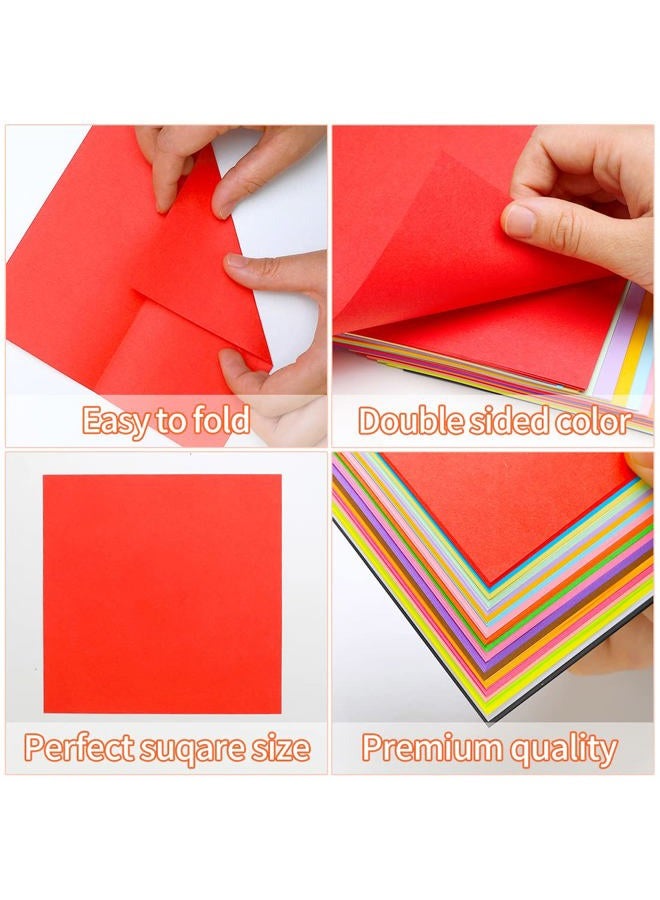IOOLEEM Origami Paper, 200 Sheets, Red Origami Paper, 6 Inch Square, Double Sided Colored paper. - Image 4