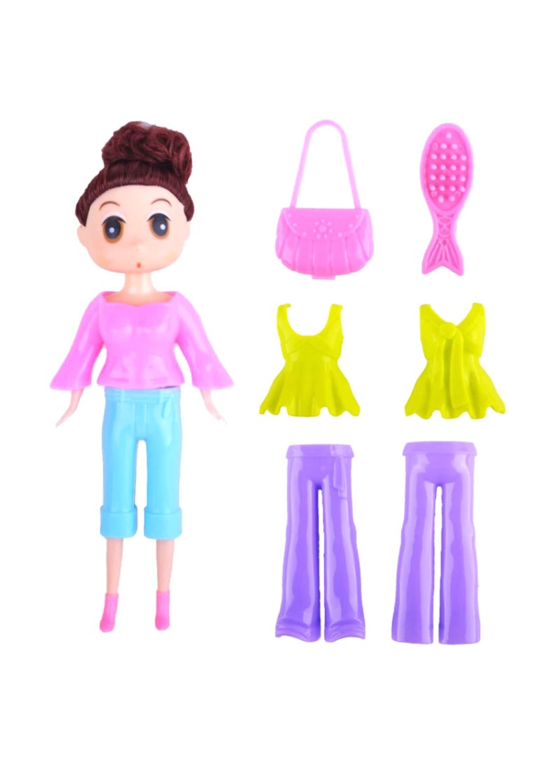 KidzPro Pocket Money Snap On Fashion Doll 7 PCS