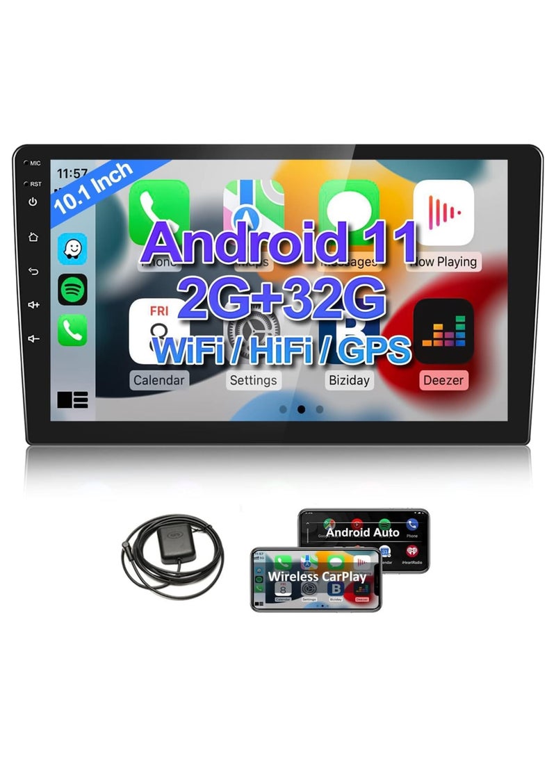 WINCA Double Din Android Car Stereo Compatible with Apple CarPlay & Android Auto,2G 32G 10" Inch Touch Screen GPS Navigation Stereo - Image 1