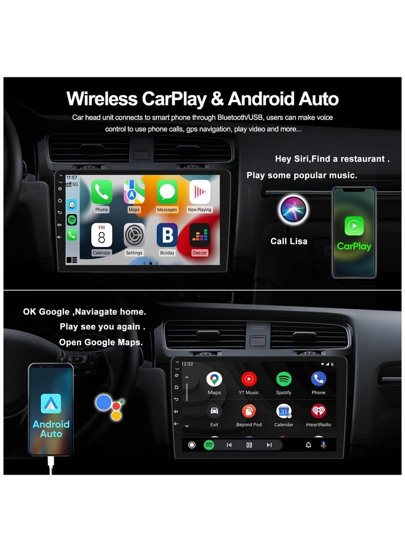 WINCA Double Din Android Car Stereo Compatible with Apple CarPlay & Android Auto,2G 32G 10" Inch Touch Screen GPS Navigation Stereo - Image 4