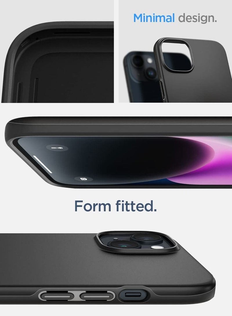 Spigen Thin Fit iPhone 14 Plus Case Cover - Black - Image 5