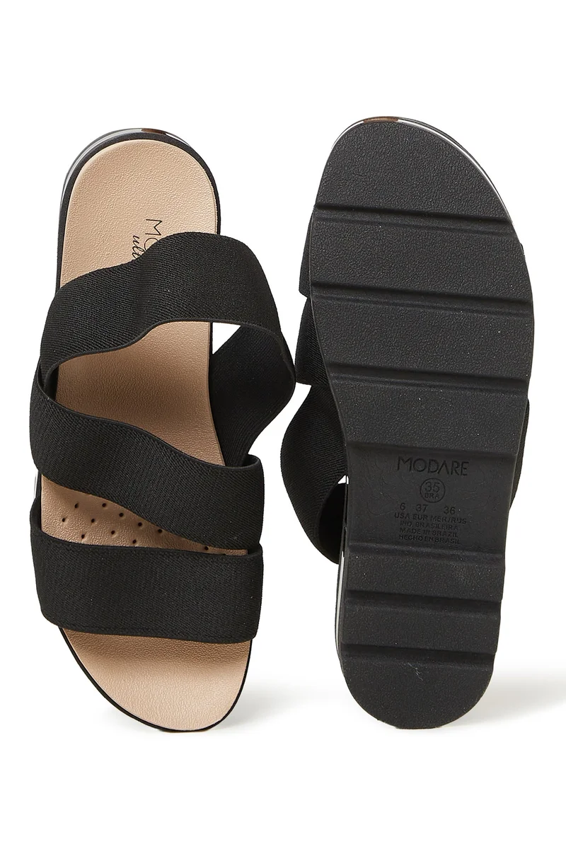 Modare  MODARE Sandals with Back strap for Ladies – BLACK Sandals with Sling Back | Comfortable PU Upper & TPR Sole for Women | Best Price UAE
