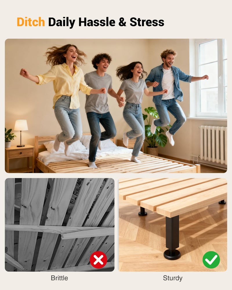 Smipam 4 Pcs Adjustable Metal Furniture Legs, 4.8-7.8 inch, Heavy Duty Replacement Couch Legs with Rubber Non-Slip Base, Bed Support Feet Risers for Sofa/Table/Couch/Dresser/Cabinet/Bed Frame Slats - Image 4