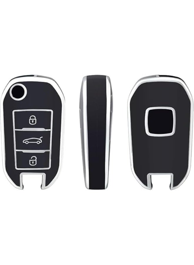 UShop U-Shop 3-button car key cover ✔ Compatible with Peugeot - Image 2