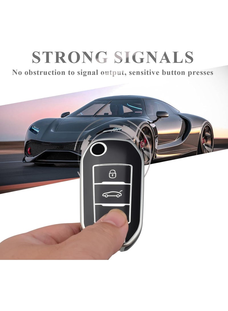 UShop U-Shop 3-button car key cover ✔ Compatible with Peugeot - Image 4