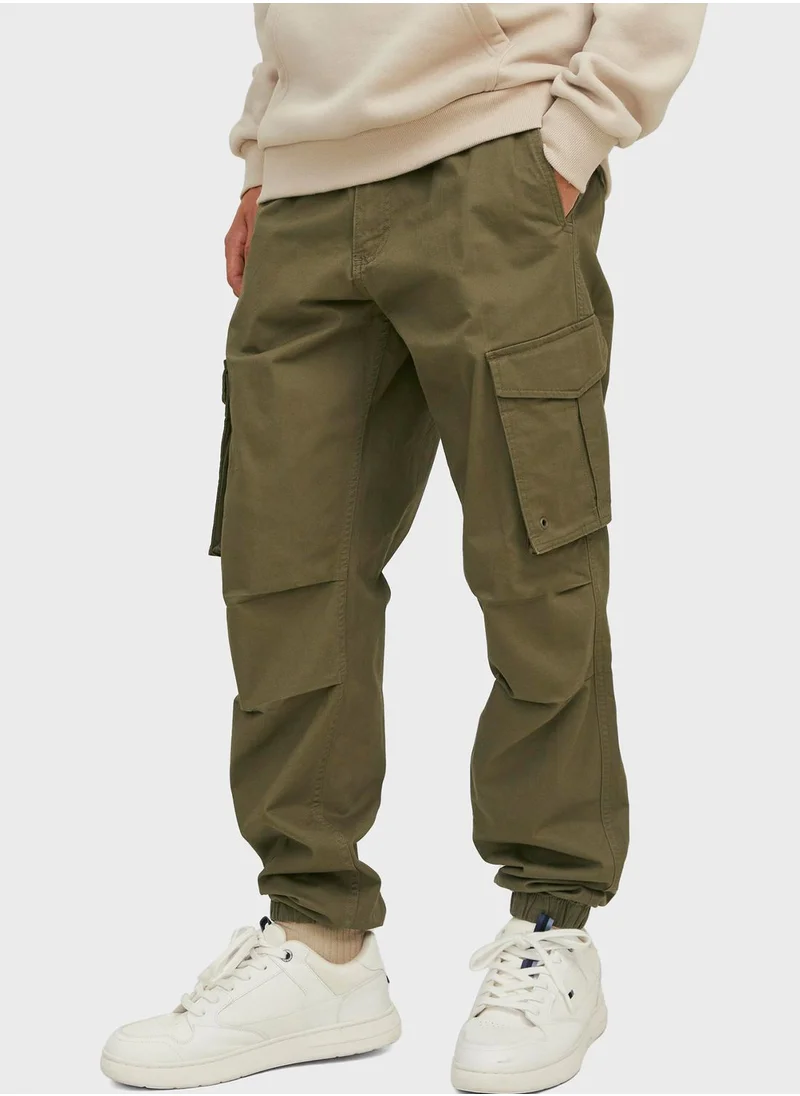 JACK & JONES Jpstkane  Drawstring Cuffed  Cargo Pants
