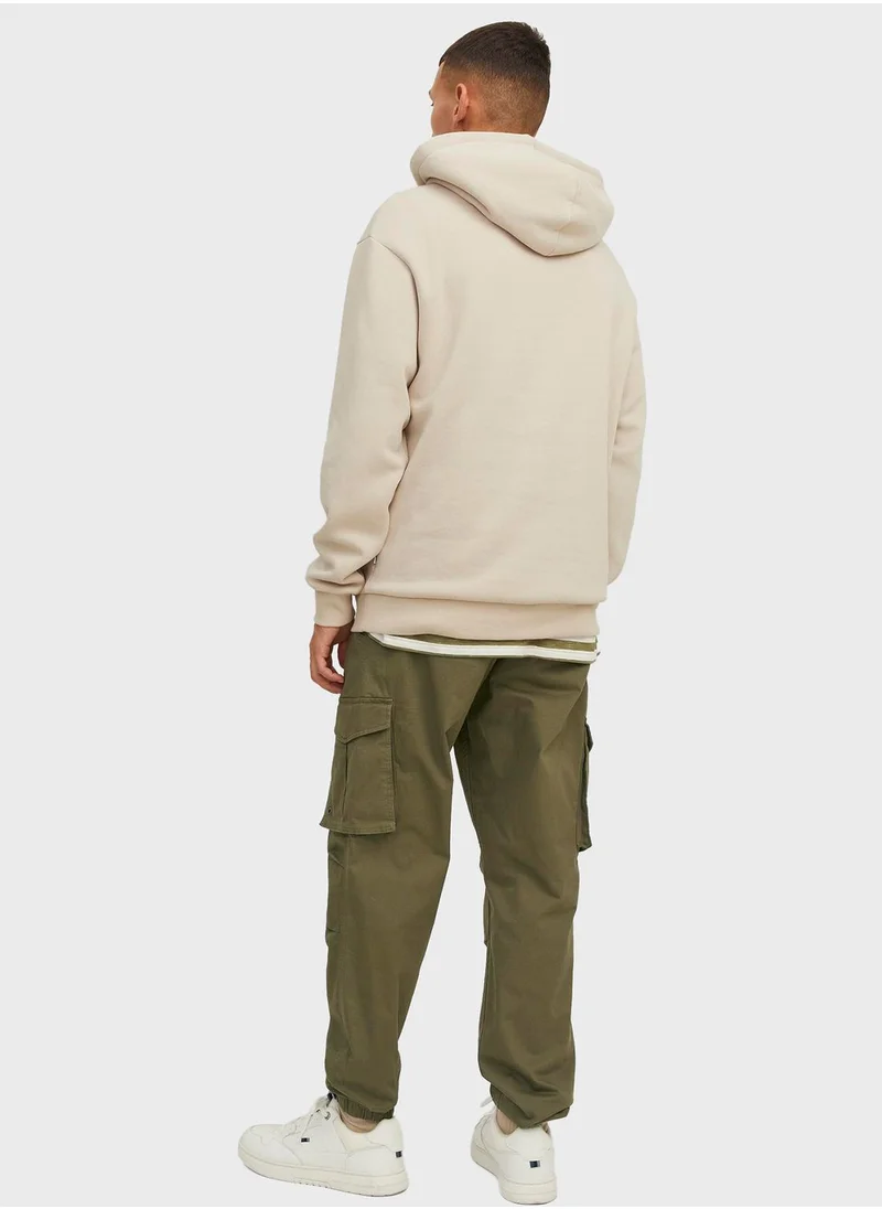 JACK & JONES Jpstkane  Drawstring Cuffed  Cargo Pants