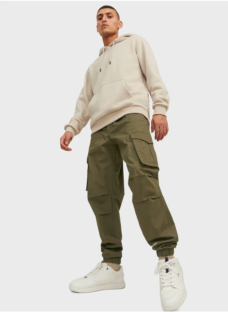 JACK & JONES Jpstkane  Drawstring Cuffed  Cargo Pants