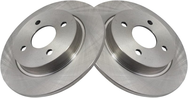 TRQ Rear Brake Rotor Set Solid Compatible with 2018-2022 Ford EcoSport - Image 3