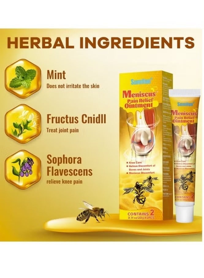 Sumifun Meniscus Pain Relief Ointment - Relieve pain in neck shoulders back hips joints muscles knees and feet - Image 3