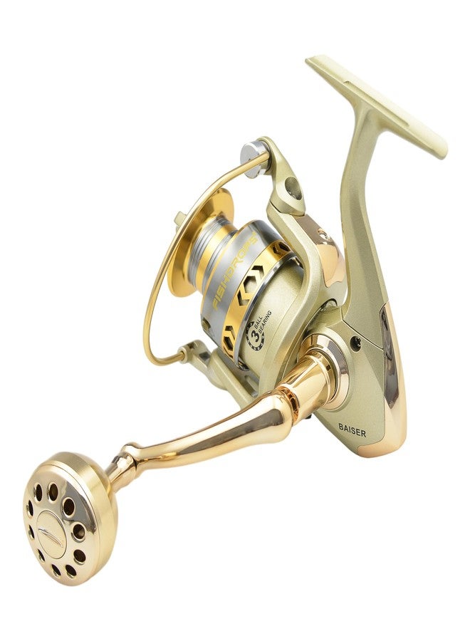 Fishdrops Fishing Reels Spinning, Lightweight Spinning Reel, 15.5 LBs Max Drag, 5.1:1/5.5:1 High Speed Ultra Smooth Powerful with CNC Aluminum Spool Spinning Reels Freshwater(Black/Gold) - Image 1