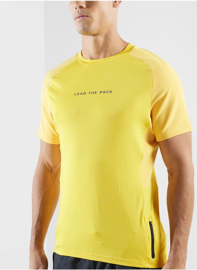 SQUATWOLF Statement Ribbed Tech T-Shirt