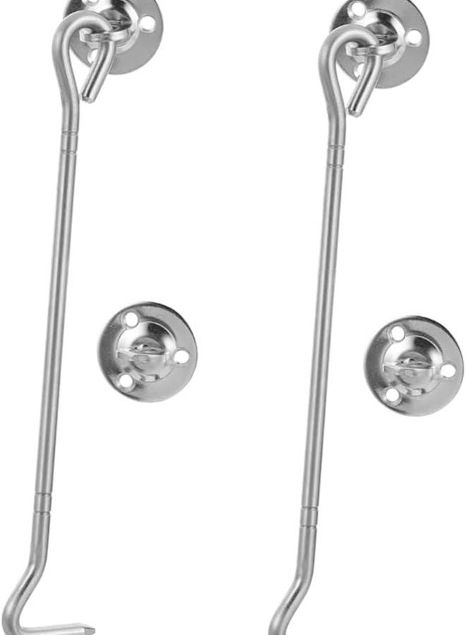 Artibetter 2 Pack Stainless Steel Heavy Duty RV Window Lock Hook Easy to Install - Image 2