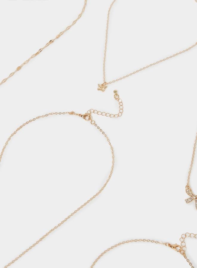 Styli Set of 7 - Embellished Layered Necklace - Image 3