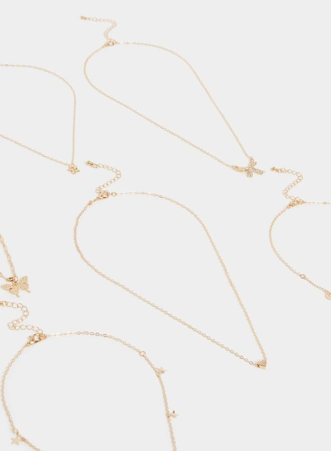 Styli Set of 7 - Embellished Layered Necklace - Image 5