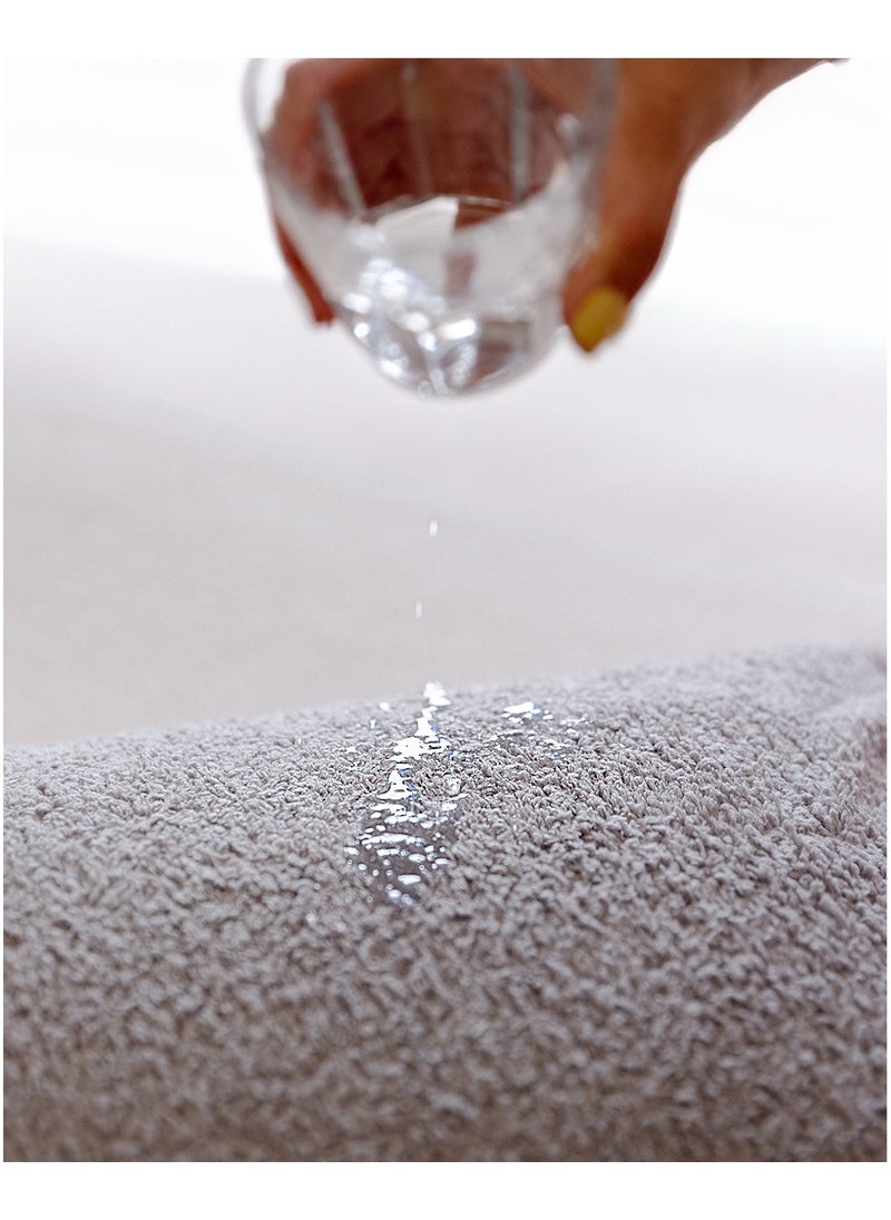 More cottons - set of 2 Pillow Protector size 50x70 Material: Side Latex waterproof and side Cotton Towel like - Image 1
