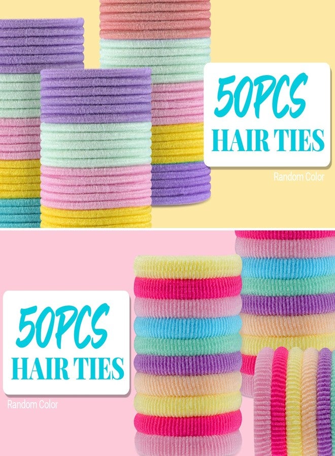 IKOCO 827PCS Elastic Hair Ties, Hair Bands Colorful Hair Accessories for Girls with Hair Clips - Image 4