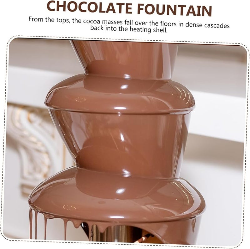 Stainless Steel Chocolate Fountain Machine for Parties Weddings Events Easy Assembly Cleanup - Image 4