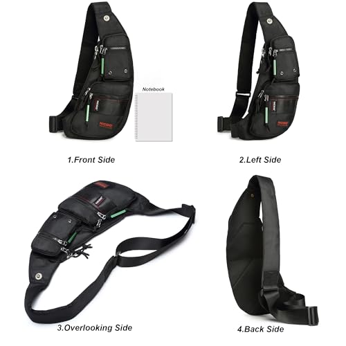 NICGID Sling Bag Chest Shoulder Backpack Crossbody Bags Casual Daypack for Men Women - Image 2