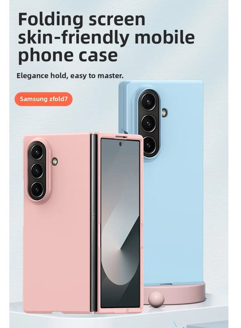 Slim Case Compatible with Samsung Galaxy Z Fold 7 , Skin Feel Matte Back Cover Hard PC Shockproof Cover for Men & Women  - Image 2