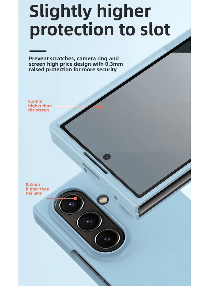 Slim Case Compatible with Samsung Galaxy Z Fold 7 , Skin Feel Matte Back Cover Hard PC Shockproof Cover for Men & Women  - Image 4