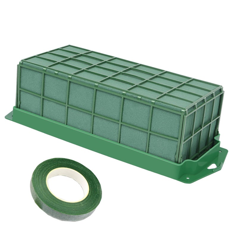 YOMUME Floral Foam Cage 1 Piece Dry and Wet Floral Foam for Fresh Flower Arrangement and Artificial Flowers Wedding Holiday Decorations - Image 2