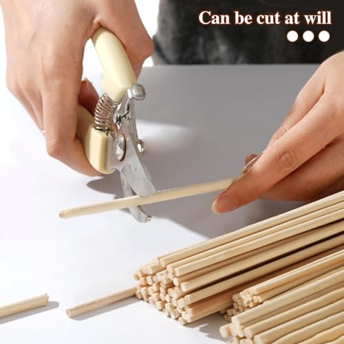 WSICSE 150 Pcs Wooden Dowel Rods - 1/8 x 12 Inch Wooden Sticks for Crafts Unfinished Natural Bamboo Sticks for Flower Bouquet and DIYers - Image 3