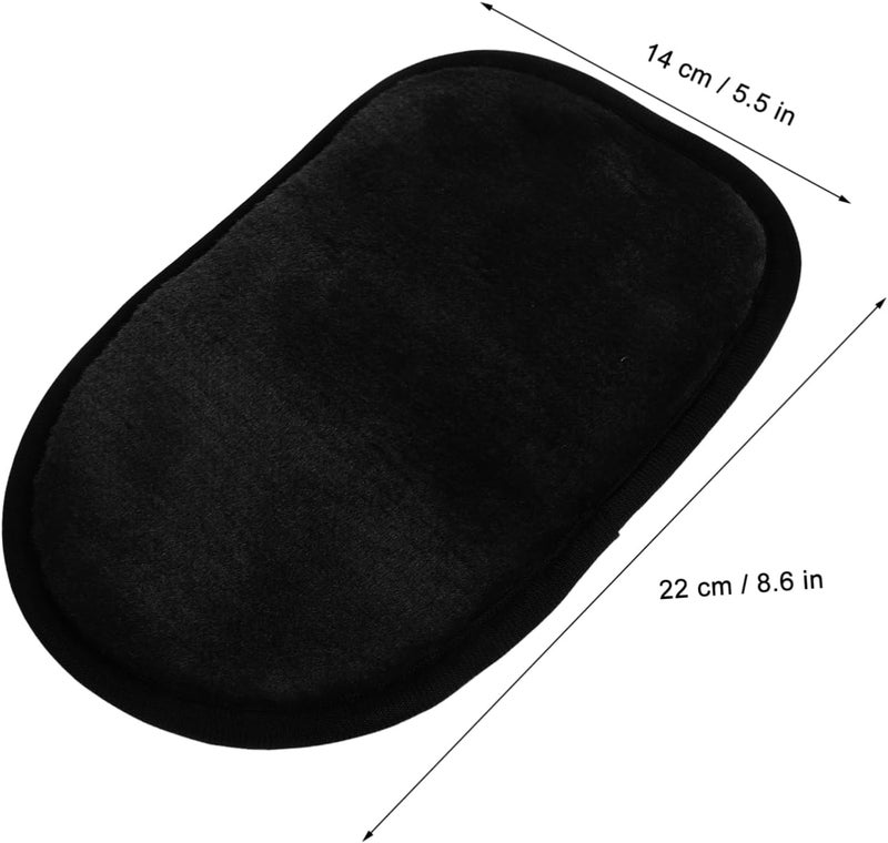 MAGICLULU Multi-Functional Plush Car Washing Mitt Soft Non-Abrasive Cleaning Glove for Waxing and Detailing Vehicle Care and Maintenance Black - Image 2