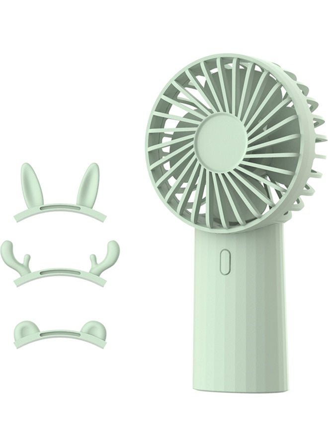 Loquat Handheld Portable Fan With 3-Accessories H39408GR-LM Green - Image 1