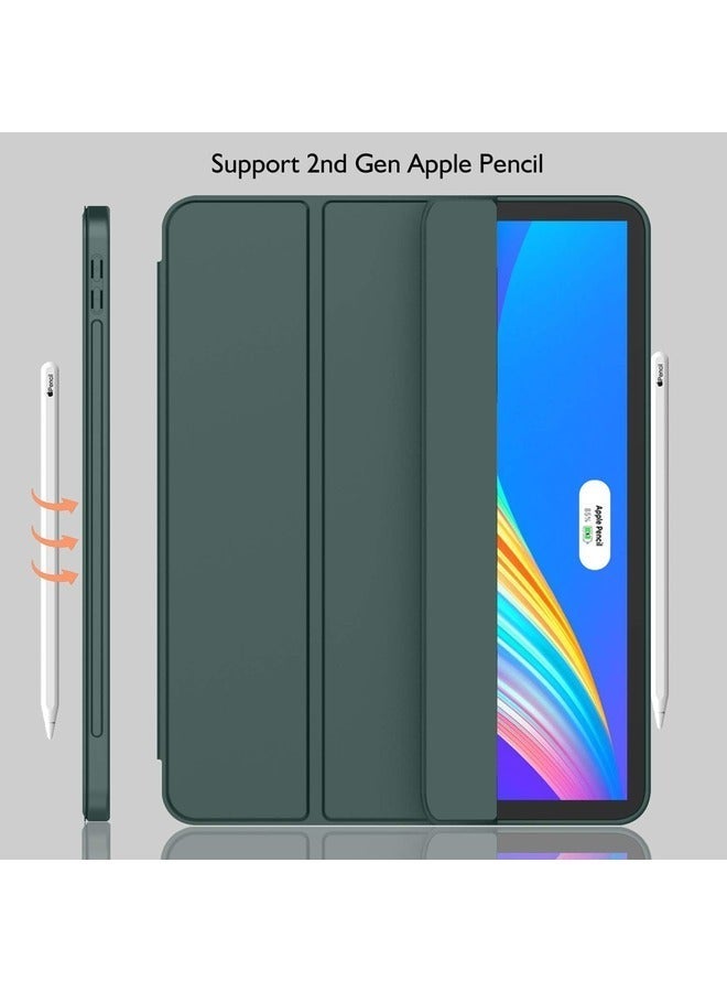 Raxoom Midnight Green Trifold Smart Case for iPad Pro 11-Inch (2022/2021) - Soft TPU Back, Pencil Holder, Auto Wake/Sleep, and Charging Support - Image 3