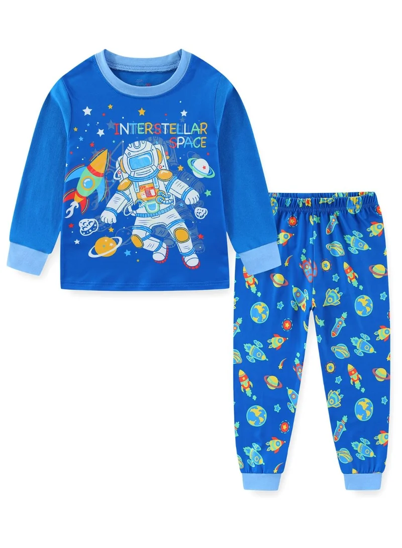 بيبي كلو Glow Space Astronaut Boys Cotton Pajama Set