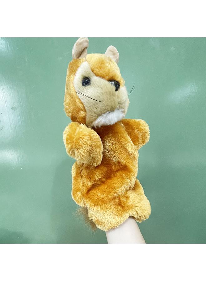 Bluejw New Plastic Nose Squirrel Hand Doll Toy Large Animal Plush Doll Small - Image 2
