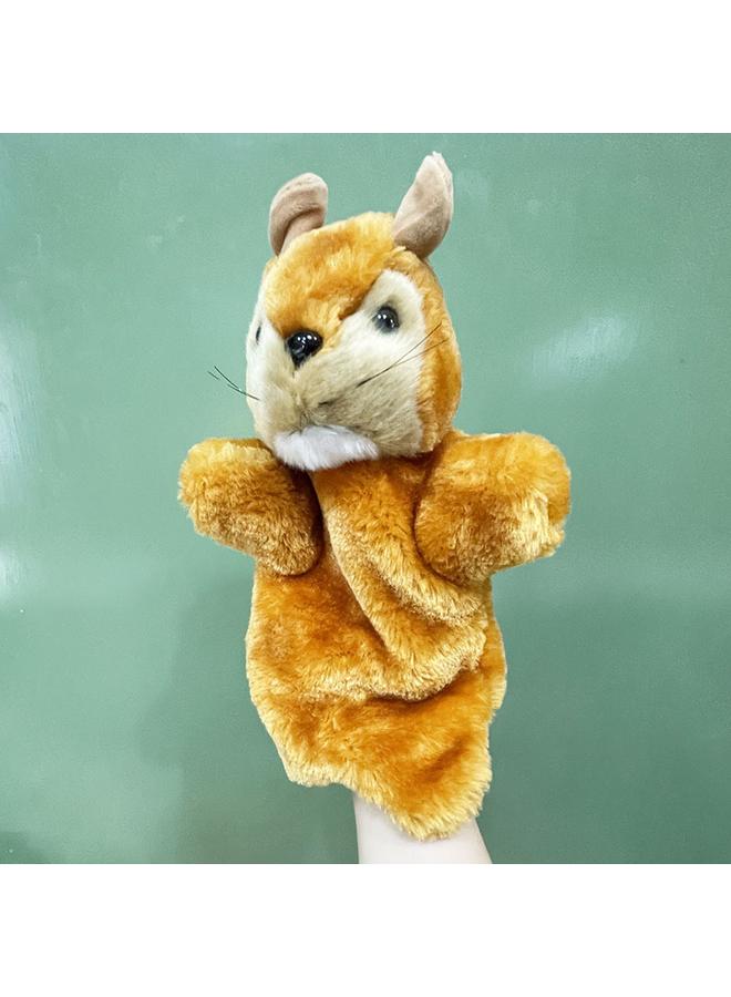 Bluejw New Plastic Nose Squirrel Hand Doll Toy Large Animal Plush Doll Small - Image 3
