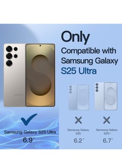 شيزي جراب Samsung Galaxy S25 Ultra جراب مغناطيسي يدعم الشحن اللاسلكي جراب مقاوم للصدمات ومضاد للاصفرار لهاتف Samsung Galaxy S25 Ultra مقاس 6.9 بوصة  - Image 2
