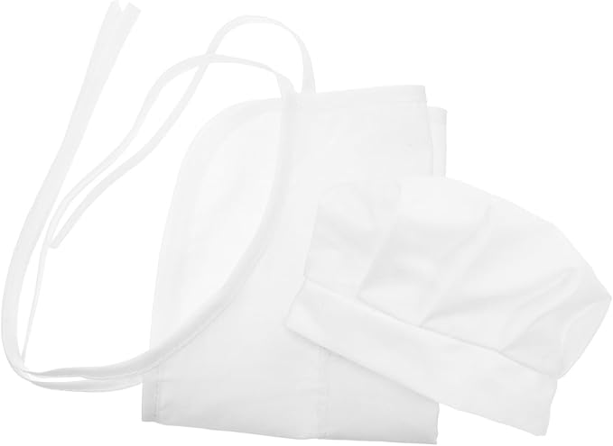 Newborn Chef Hat And Apron Photography Props Adorable Outfit Small Size - Image 1