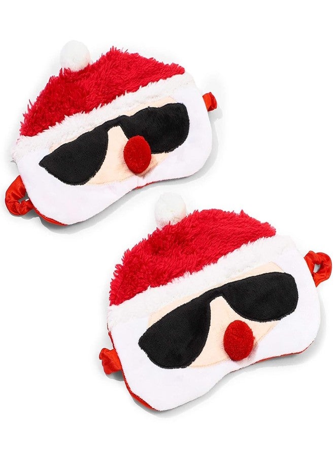 Glamlily قناع نوم سانتا كلوز من غلاملي (7.5 × 6 بوصة، عبوة 2) - Image 1