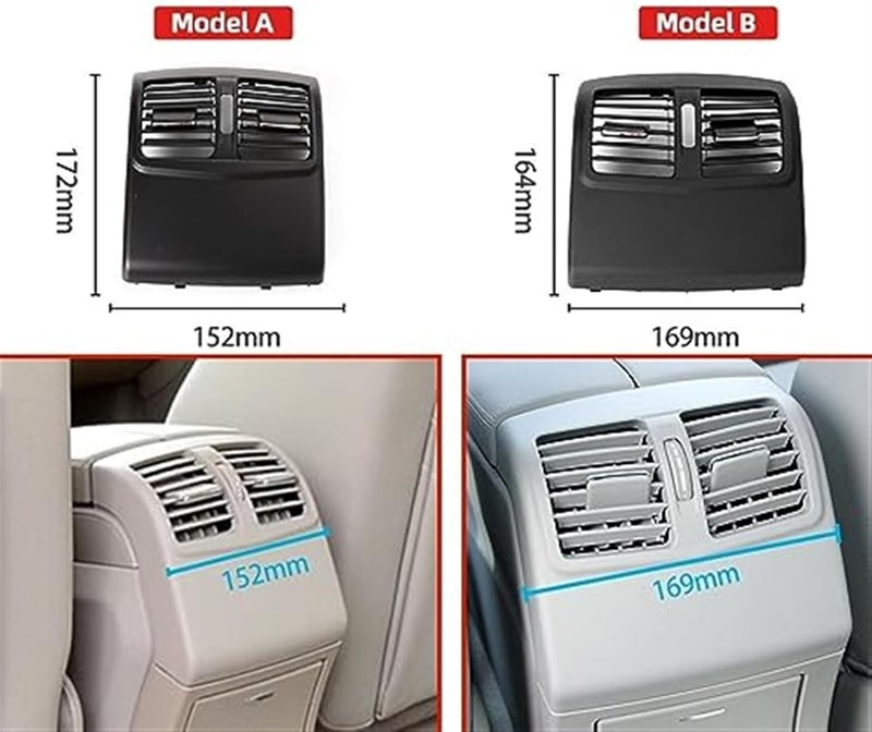 MKVAXR W212 Car Rear Center Console Air Vent Grille Replacement - Image 4