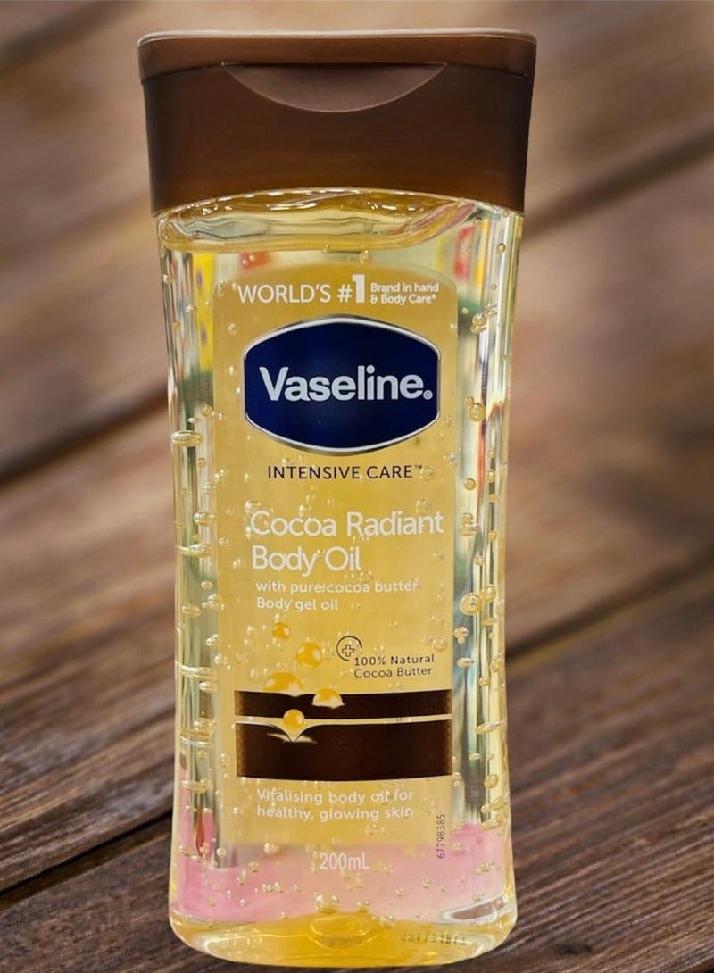Vaseline Intensive Care Cocoa Radiant Body Oil 3 x 200ml - Image 2