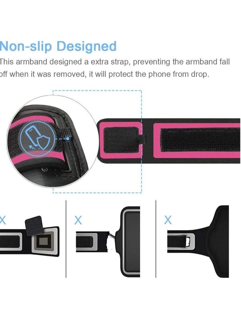 ELTRAZONE - Sports Running Armband for iPhone 13 Pro Max, Samsung S21 Ultra - Skin-Friendly Armband with Key and Headphone Slot - Image 1