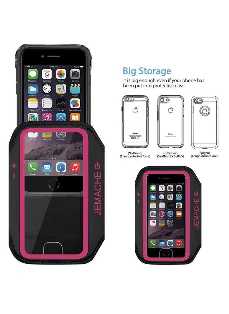 ELTRAZONE - Sports Running Armband for iPhone 13 Pro Max, Samsung S21 Ultra - Skin-Friendly Armband with Key and Headphone Slot - Image 1