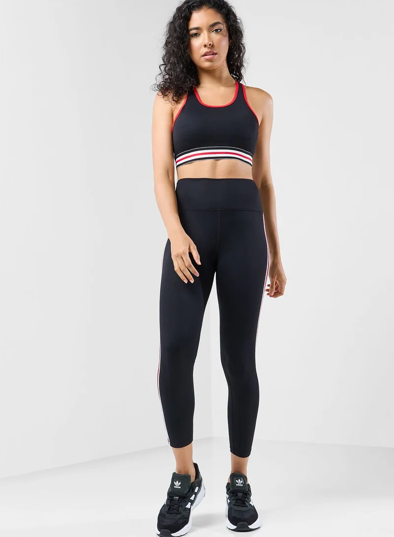 FRWD Contrast Trim Athletic Bra And Legging Set