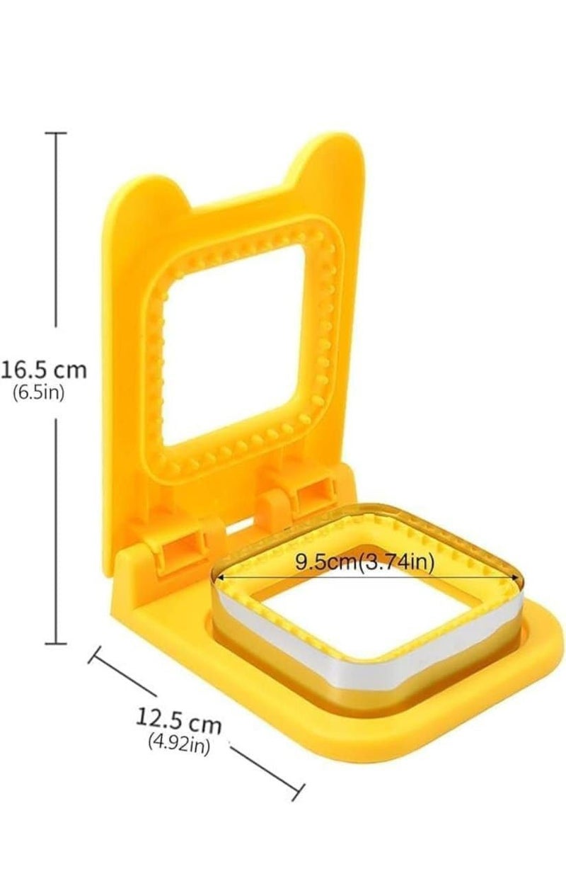 ShipFayda ShipFayda Bread Cutter Sandwich Maker Sandwich Cutters for Kids Lunch Sandwich Cutter and Sealer Stainless Steel Baking Tools Great Sandwich Cutter Pack of 1Multicolor  - Image 4