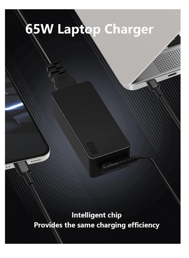 Universal 65W USB C Laptop Charger : for Huawei Lenovo HP Acer Asus Samsung Mac book pro Dell, Fast Type C AC Adapter Power Cord Replacement - Image 2