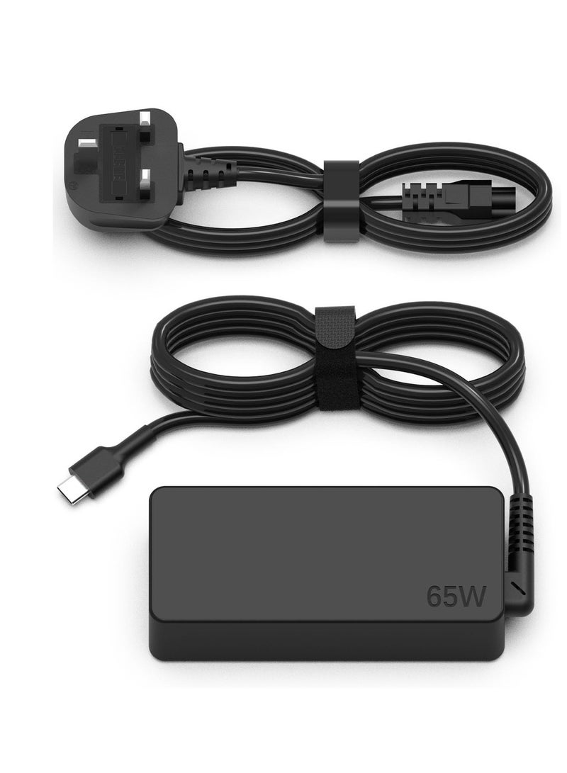 Universal 65W USB C Laptop Charger : for Huawei Lenovo HP Acer Asus Samsung Mac book pro Dell, Fast Type C AC Adapter Power Cord Replacement - Image 1