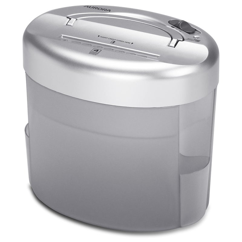 Aurora Desktop-Style Cross-Cut Paper Shredder  4-Sheet Crosscut Desktop - Image 1