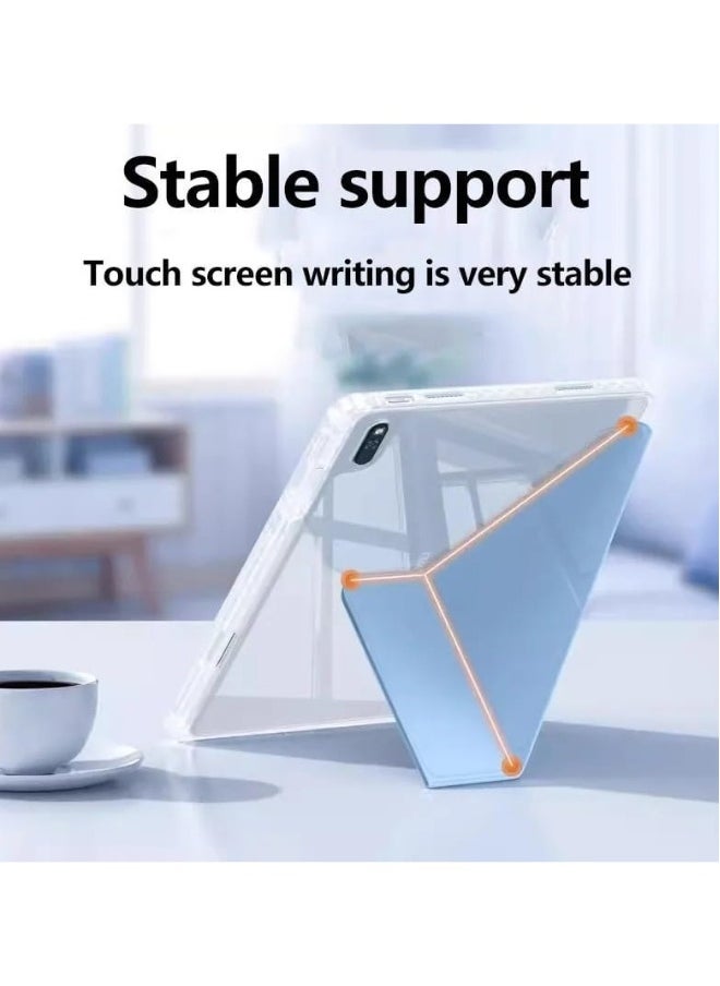 Case Compatible with High Transparent Acrylic Case For Huawei Matepad 11.5S '' 2024 PaperMatte Cover With Pen Slot，3+Y Fold Multiple Angles Support Upgrade Acrylic 2-in-1