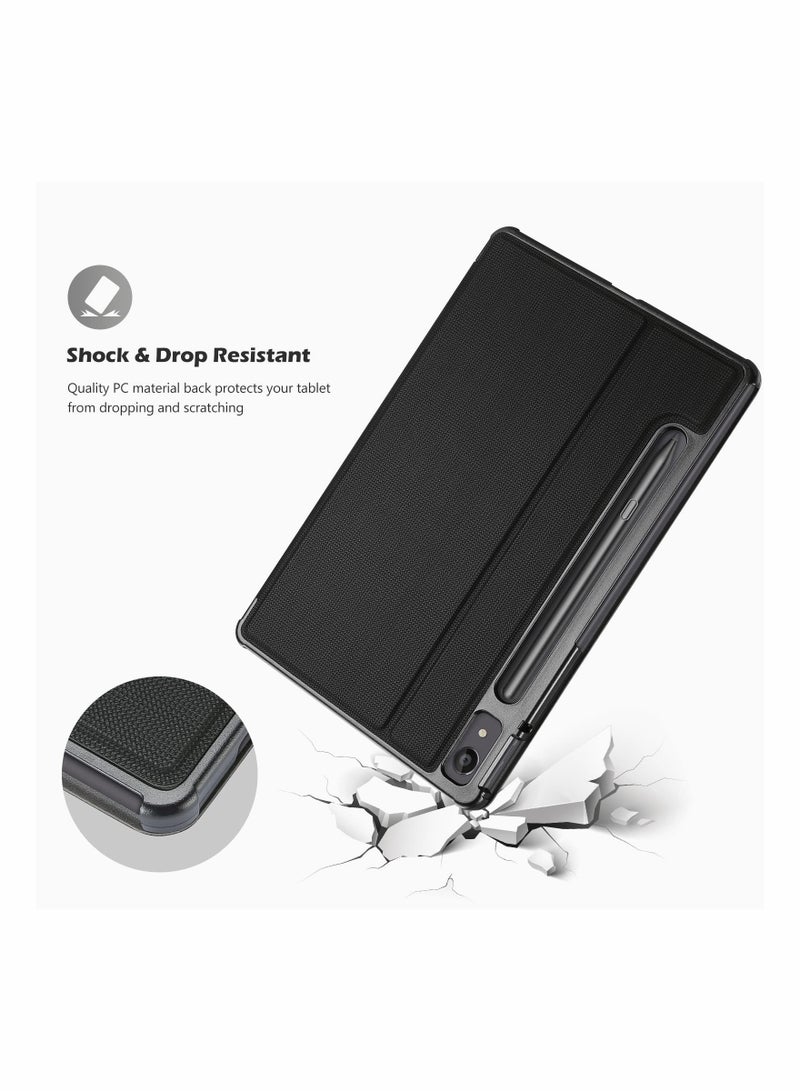 SYOSI Shockproof Case for Lenovo Tab P11 Pro Gen 2 2022 Slim Stand Folio Protective Hard Shell Cover for 11.2 Inch Lenovo Tab P11 Pro 2nd Generation TB132FU Black - Image 5